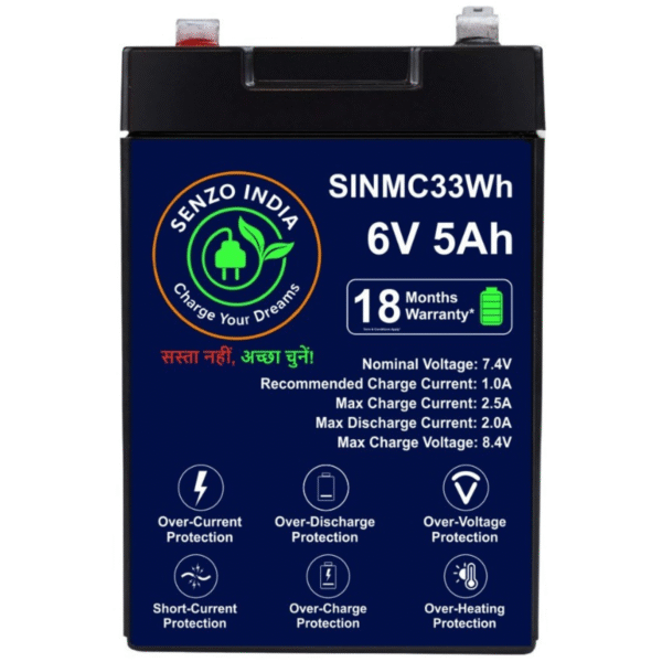 🔋 SINMC33Wh – 6V 5Ah Lithium-Ion Battery